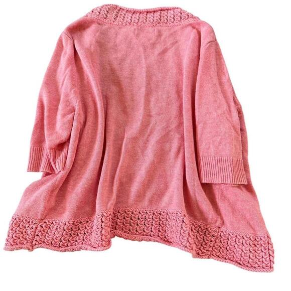 Croft & Barrow Pink Knit Cardigan XS - Picture 3 of 5